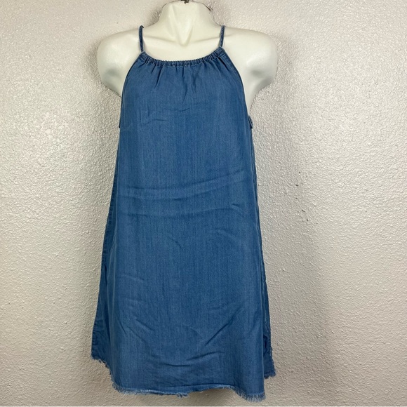 BDG‎ Womens Chambray Dress Size Small Blue Denim Sleeveless - Picture 1 of 14